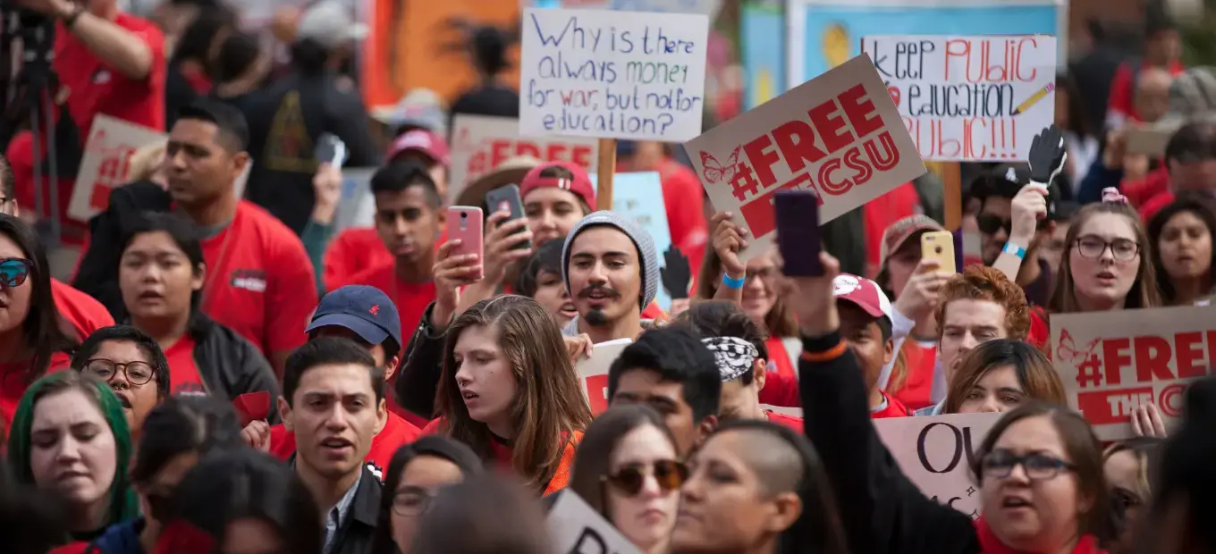 CFA members and students advocate for a more equitable CSU.