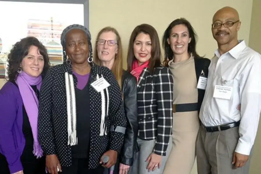 Disability Caucus members pose for a picture.