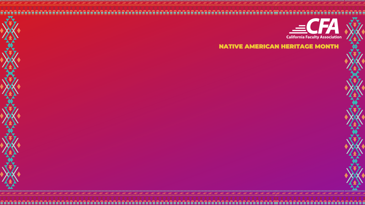 pink background with borders and texr saying native American heritage month