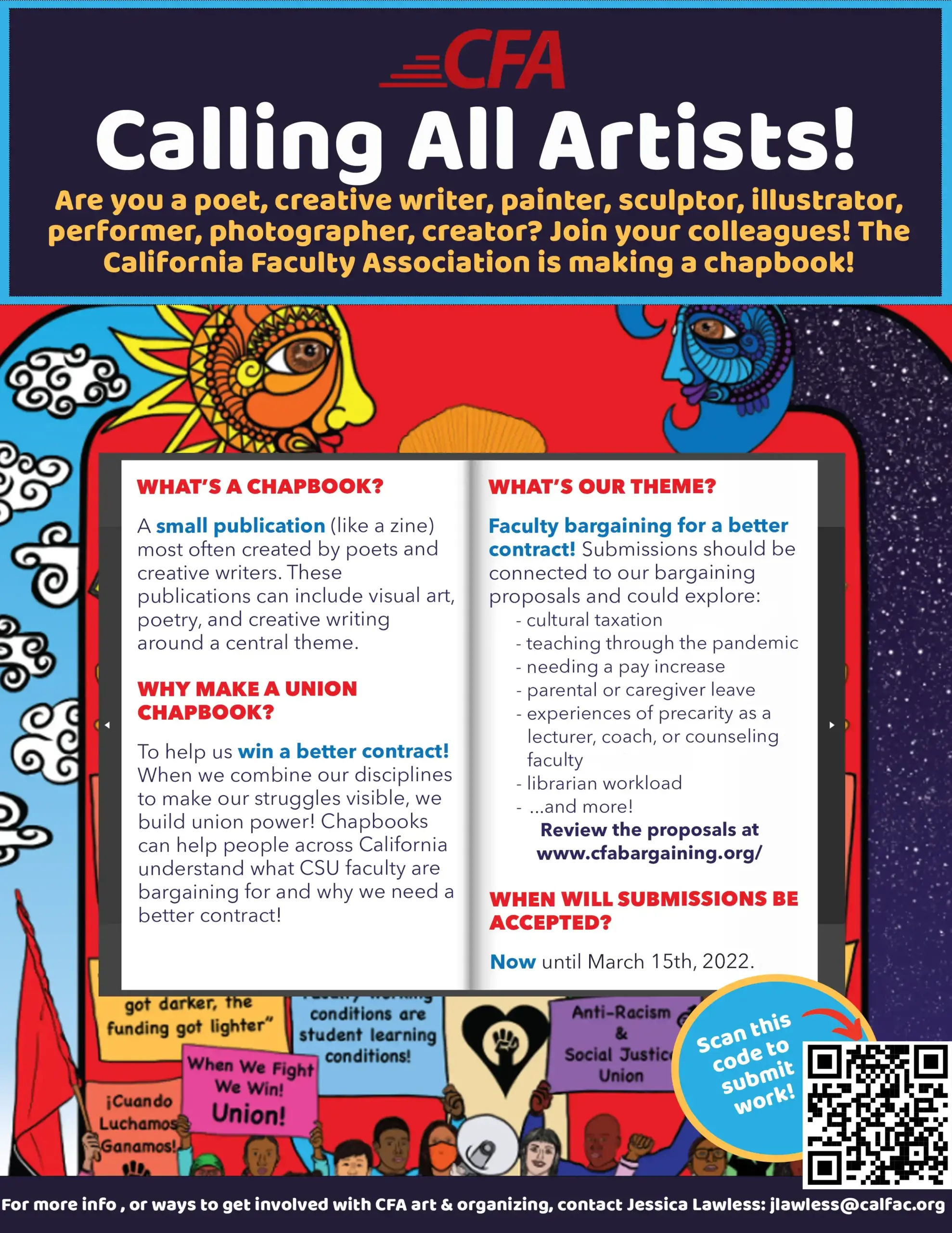 Image with text for reading Calling All Artists