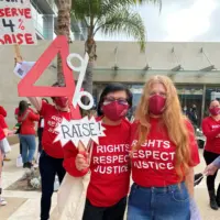 Dorothy and Nena in attendance at the petition march.