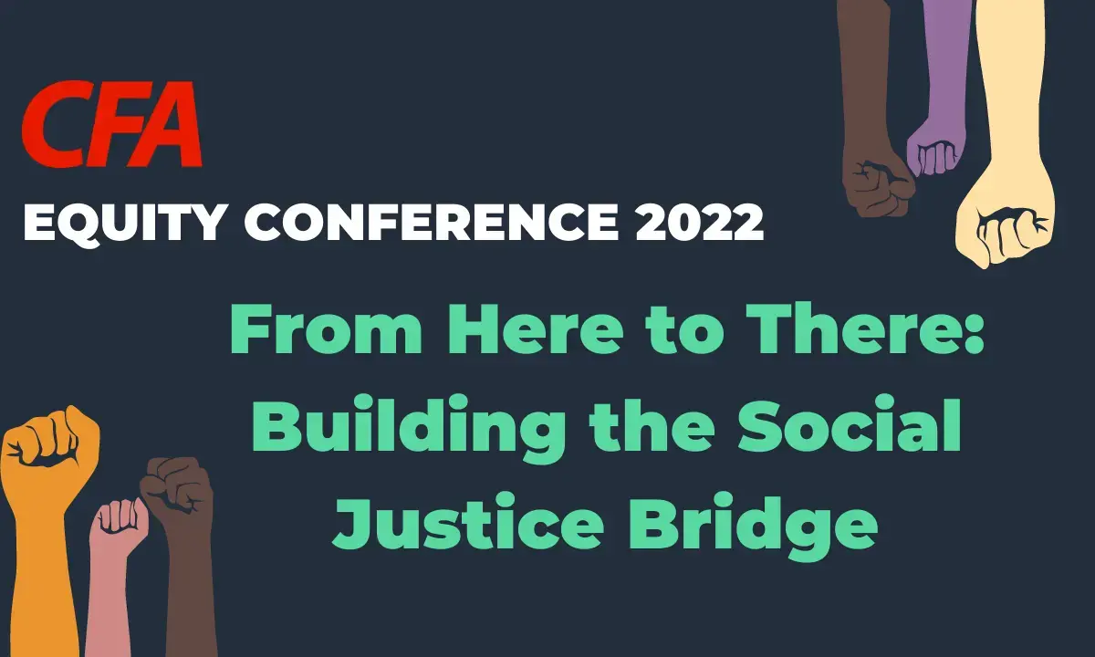 Image with text: Equity conference 2022