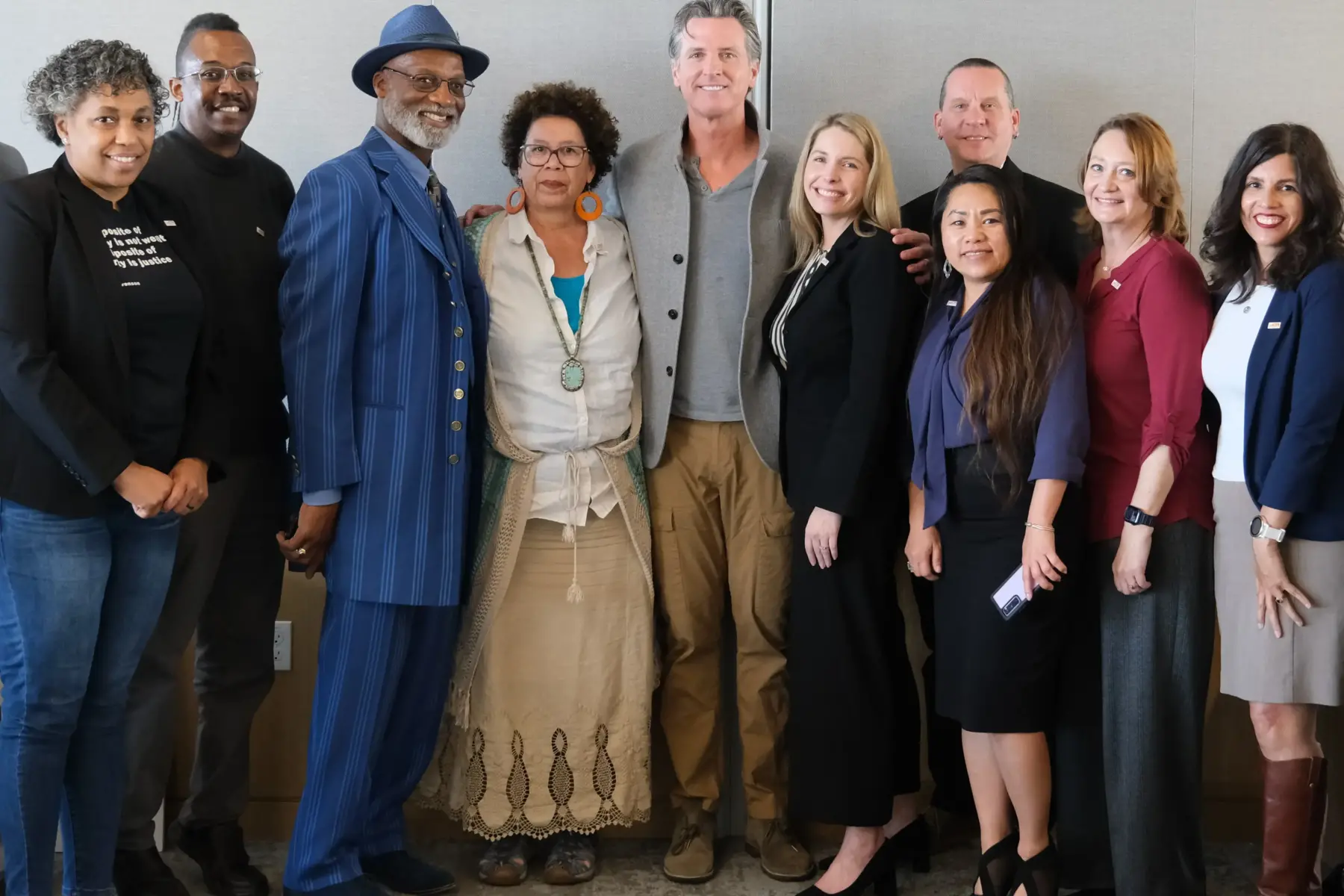 A group of people posing for a photo.