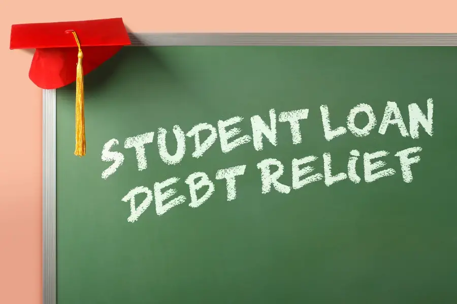 Image with text " Student Loan Debt Relief"