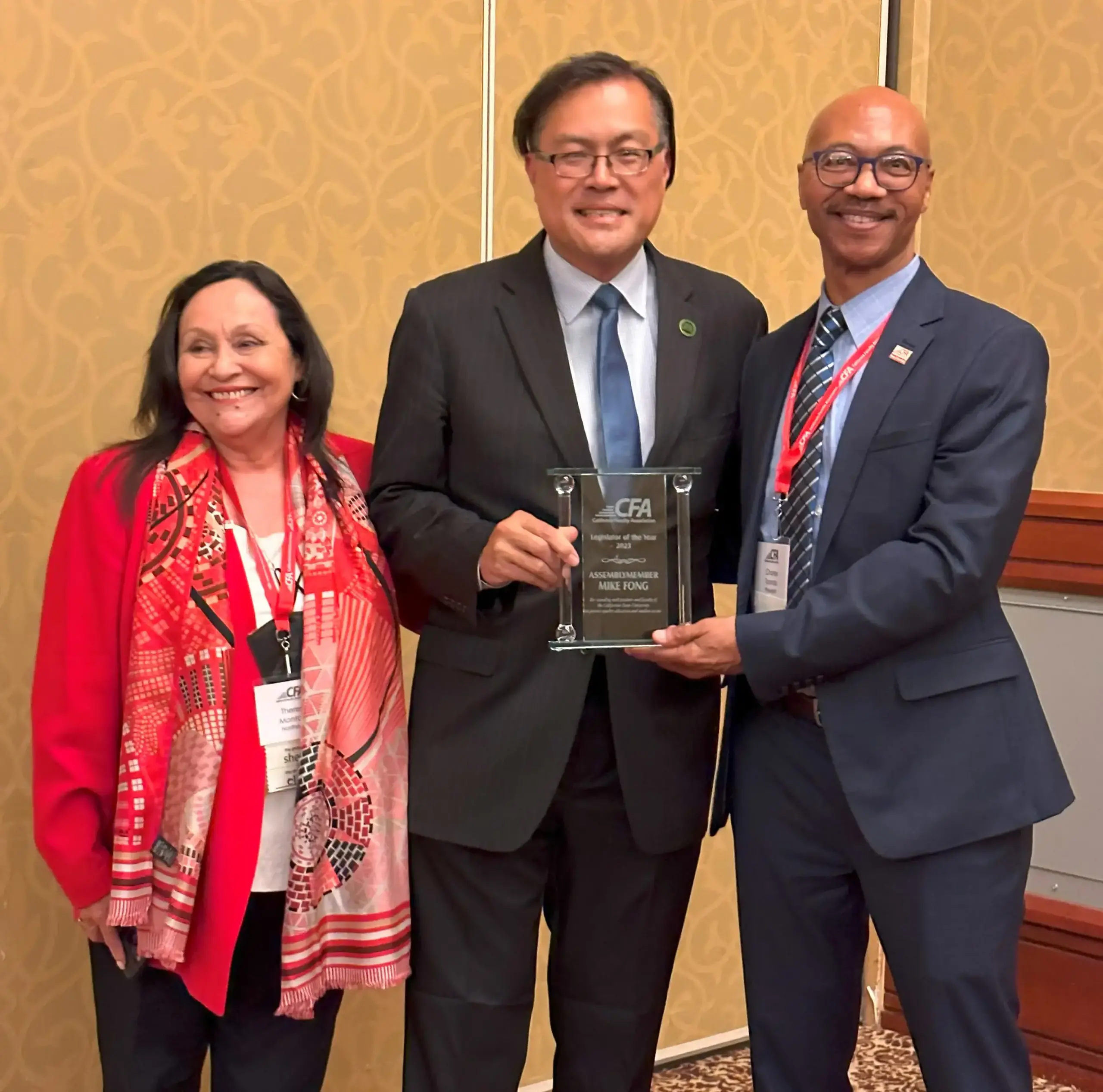 Assemblymember Mike Fong, Legislator of the Year at the 2023 Lobby Days Legislative Reception