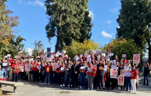 Fresno State faculty participated in rally on November 7th