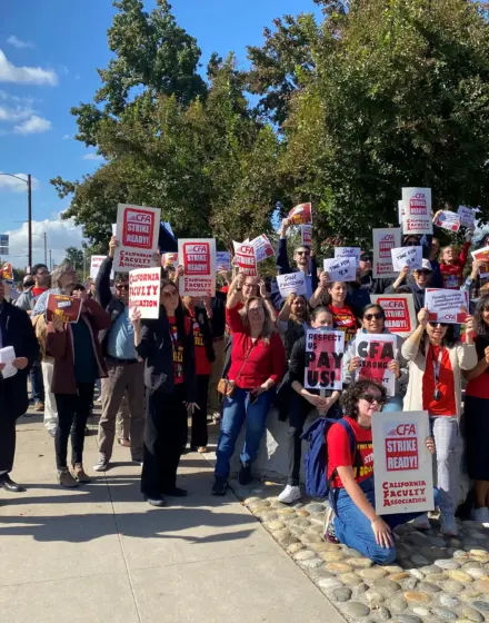 Rally at Fresno State fall 2023