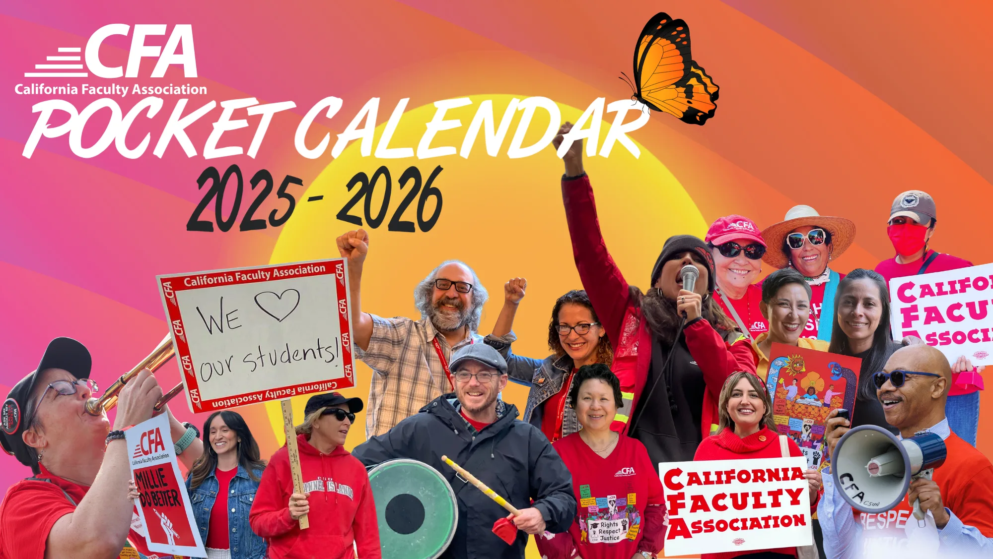 Cover for the CFA pocket calendar