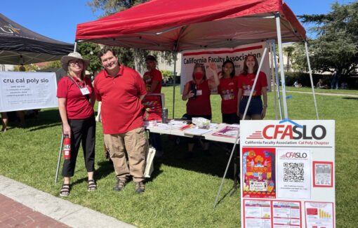 CFASLO members at a CFASLO information table.