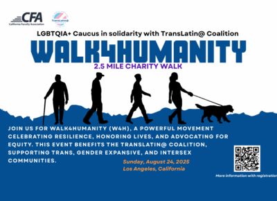 Graphic for the Walk for Humanity event on August 24 in Los Angeles.
