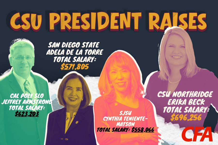 Graphic of CSU executive comp