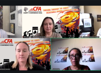 zoom meeting of folks in the Equity Conference