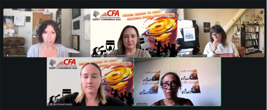 zoom meeting of folks in the Equity Conference