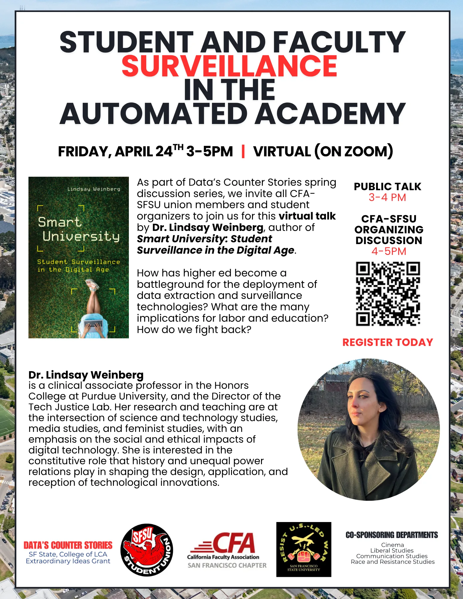 CFA-SFSU Orange Week: Human Rights Summit, Art Against Austerity, and Earth Week