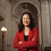 candidate in red suit