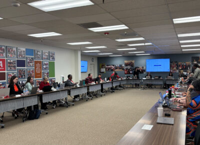 People sitting in a conference room