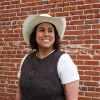candidate with cowboy hat